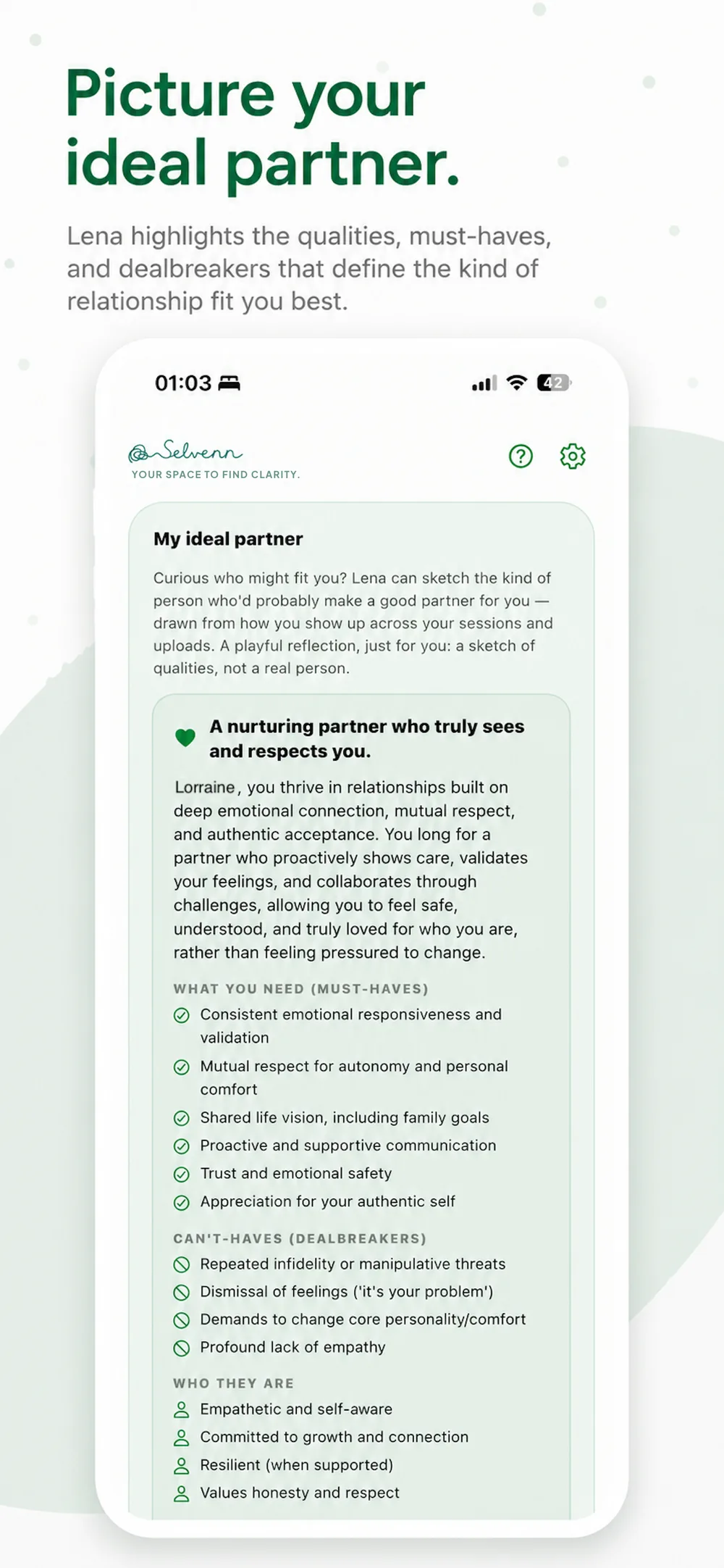 Picture your ideal partner